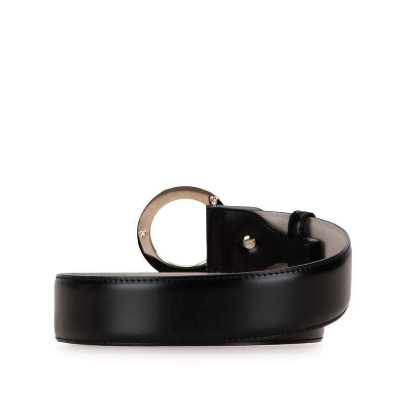 Bvlgari Grain Leather Belt Black