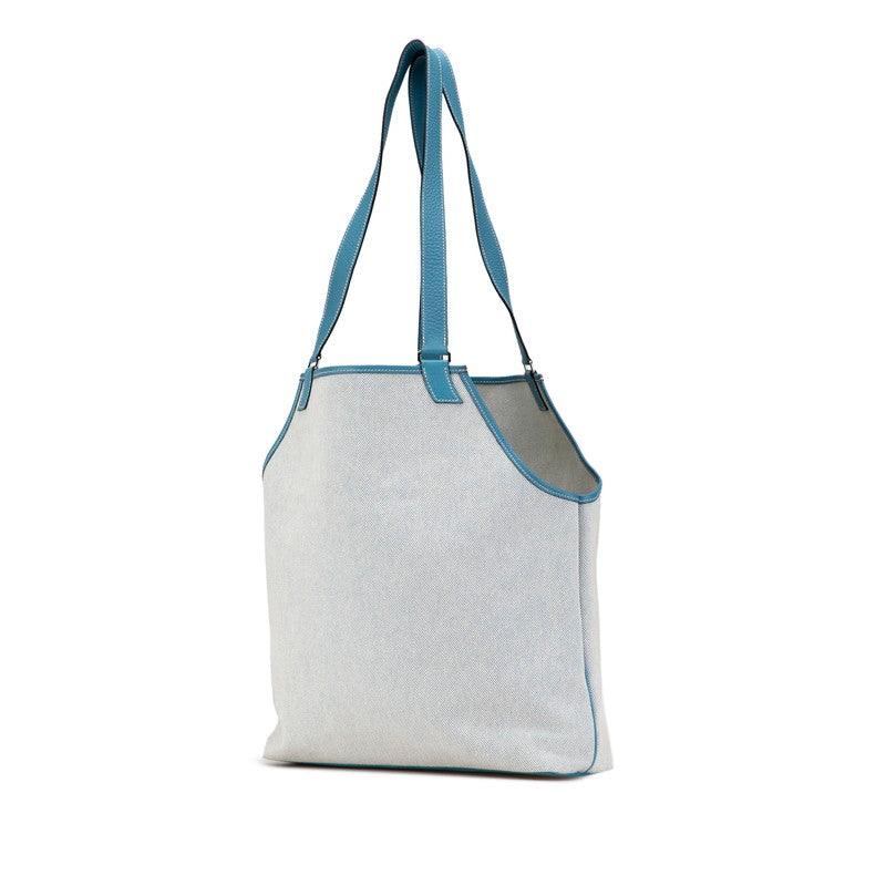 Hermes Jardiniere PM Tote Bag Blue Jean