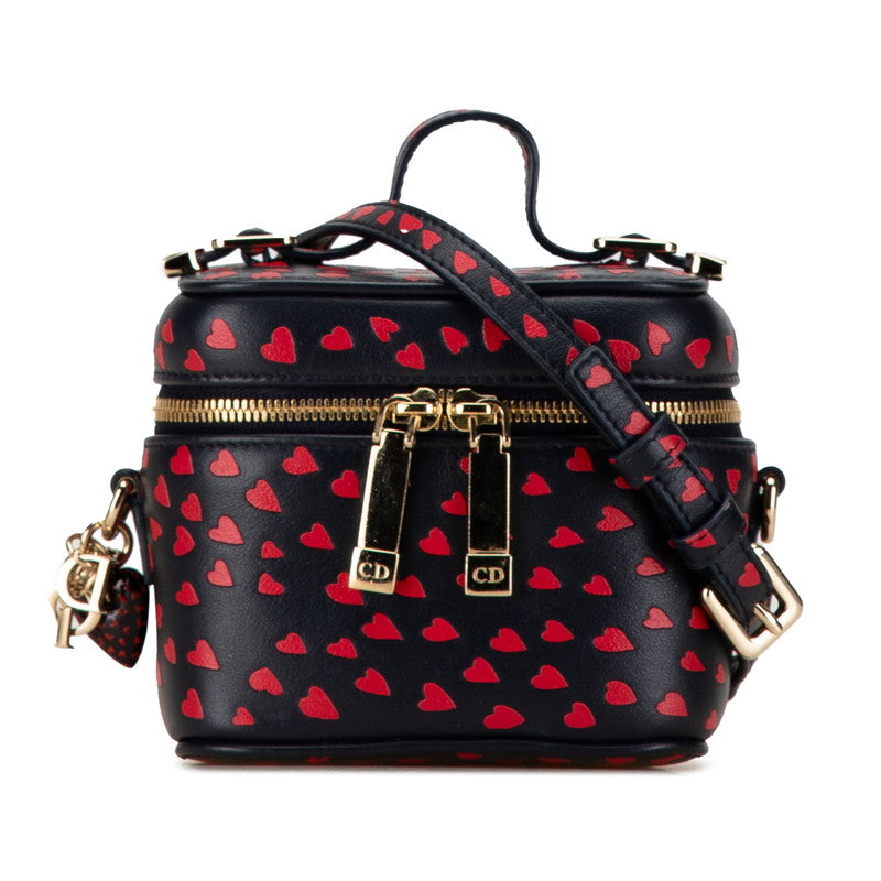 Dior Lady Dior Heart Motif Micro Vanity Bag Crossbody