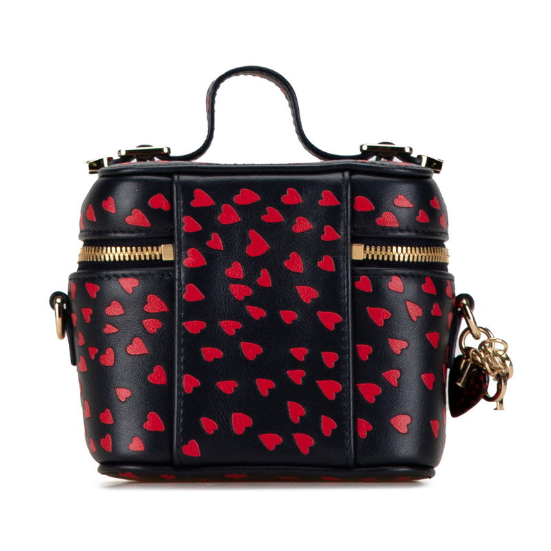 Dior Lady Dior Heart Motif Micro Vanity Bag Crossbody