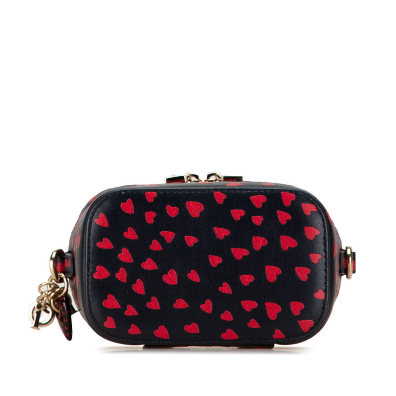 Dior Lady Dior Heart Motif Micro Vanity Bag Crossbody