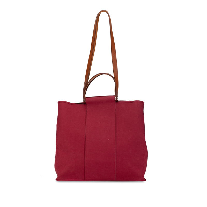 Hermes Cabas GM 2WAY Tote Bag Red