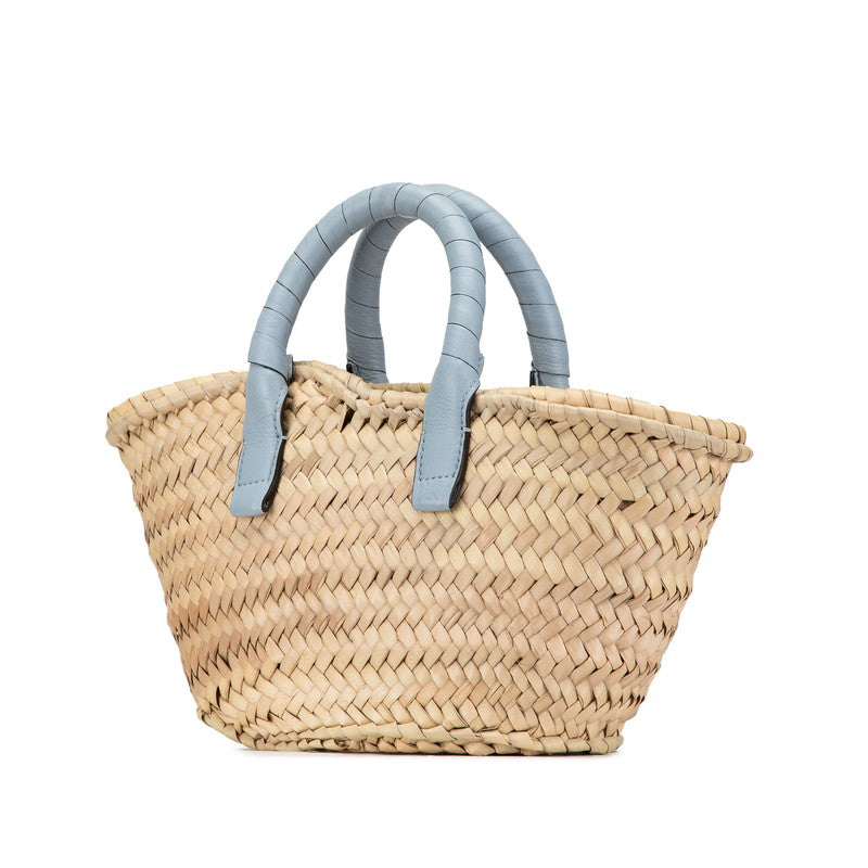 Chloe Marcie Mini Basket Bag Raffia Leather