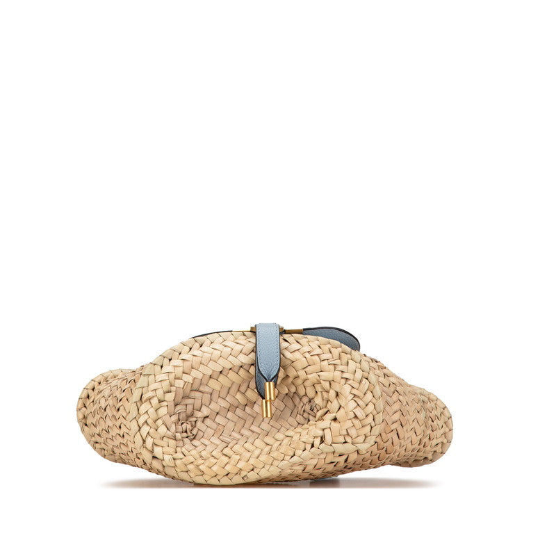 Chloe Marcie Mini Basket Bag Raffia Leather