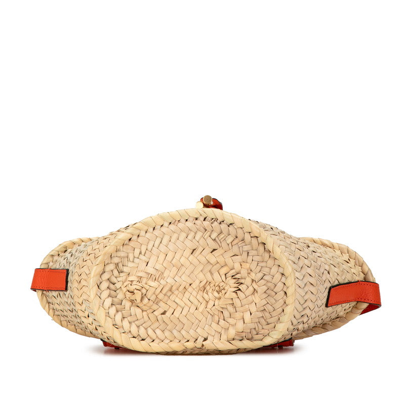 Chloe Marcie Small Raffia Leather Crossbody Bag in Great Condition