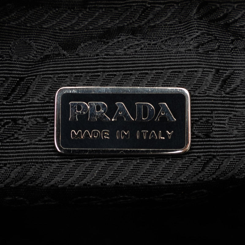 Prada Nylon Leather Quilted Pouch MV599 in Great Condition