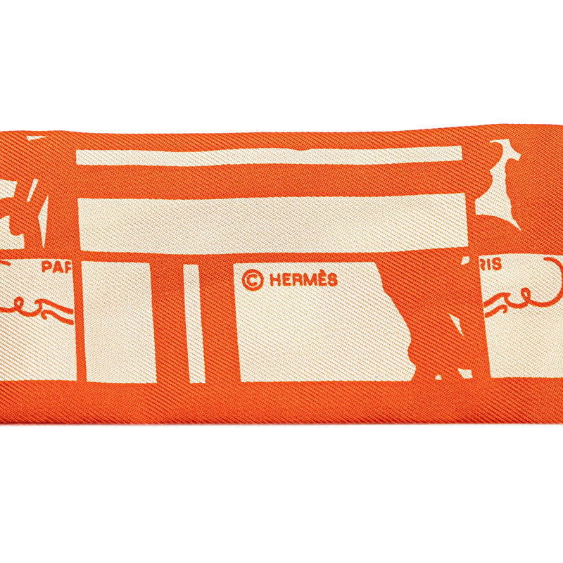 Hermes Silk BRIDES DE GALA Scarf Orange