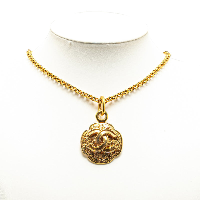 Chanel Vintage Coco Mark Long Necklace Gold Plated in Great Condition