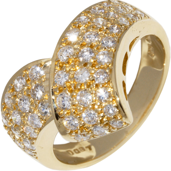 K18YG Yellow Gold Diamond Ring