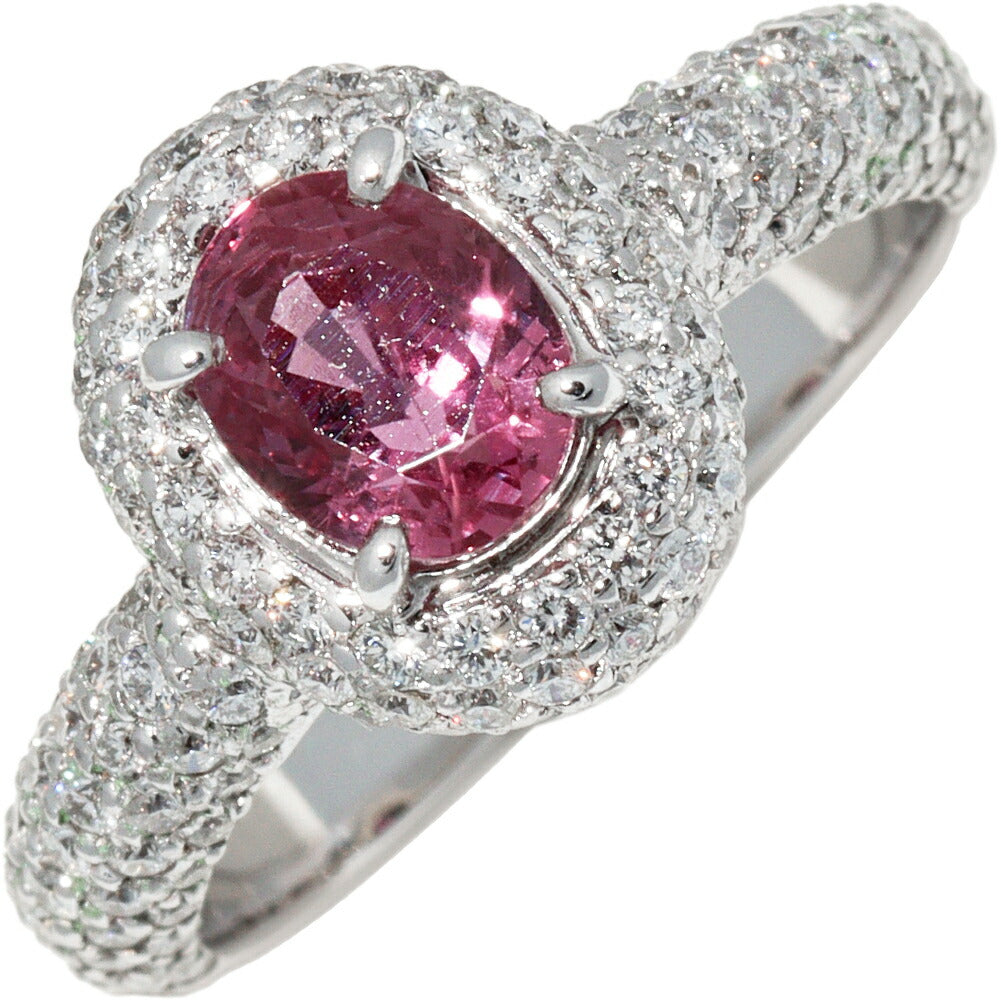 K18WG Ruby 1.55ct Diamond Ring