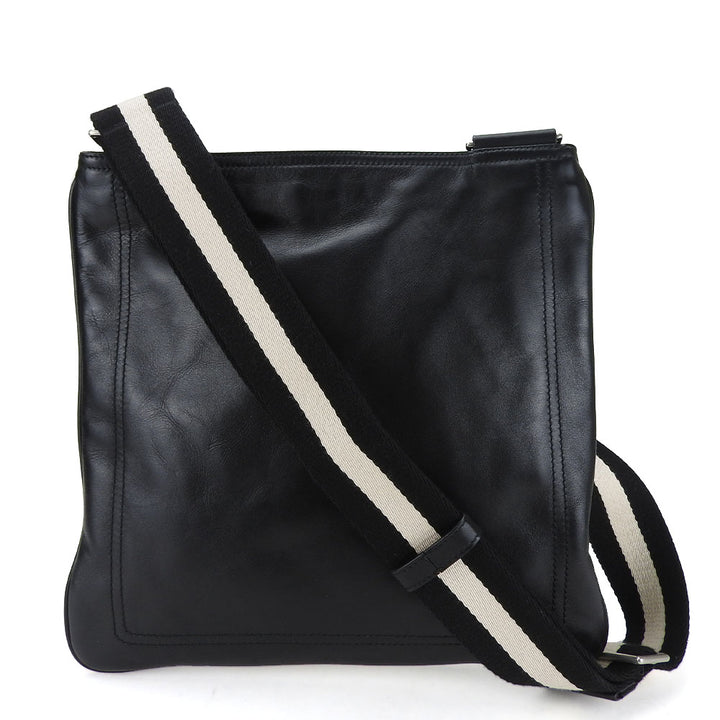 Bally Leather Shoulder Bag Black