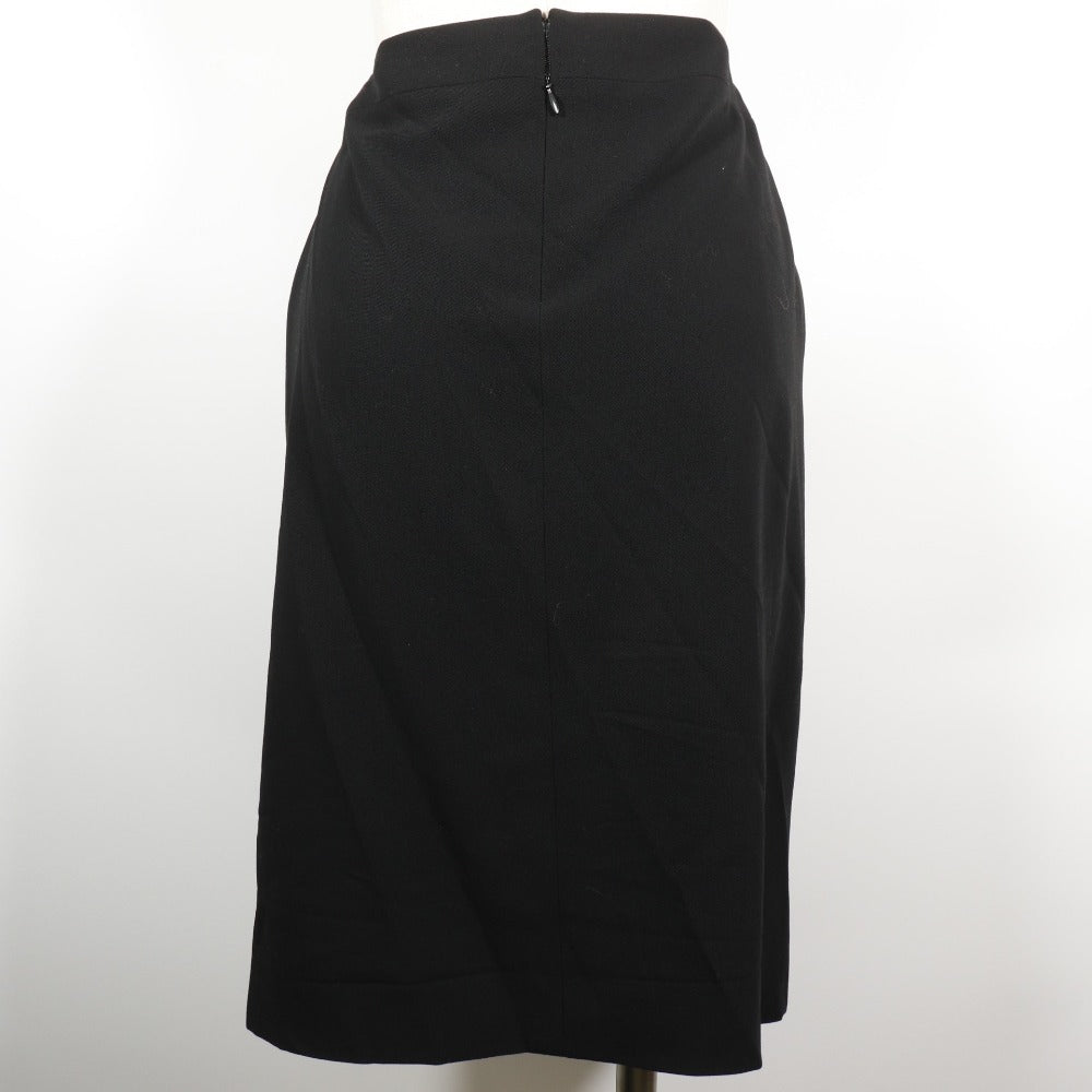 Chanel Wool Skirt Black Used