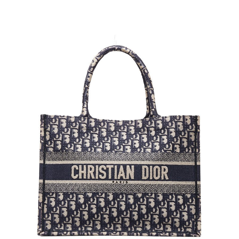 Dior Medium Oblique Book Tote Canvas Handbag in Excellent condition