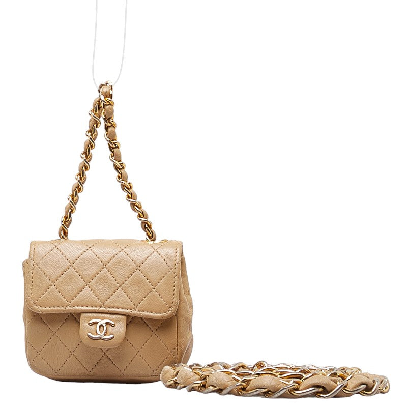 Chanel CC Matelasse Mini Chain Shoulder Bag  Shoulder Bag Leather in Fair condition