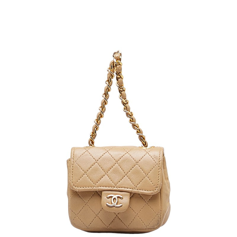 Chanel CC Matelasse Mini Chain Shoulder Bag  Shoulder Bag Leather in Fair condition