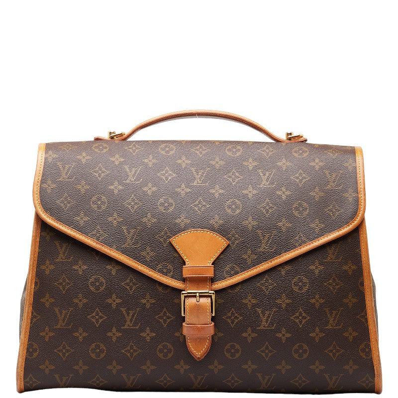 Louis Vuitton Monogram Beverly MM Handbag M51120 Brown PVC Leather in Good Condition