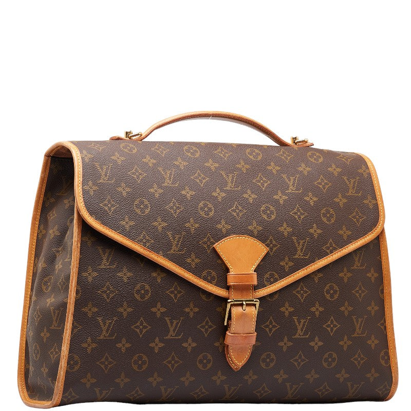 Louis Vuitton Monogram Beverly MM Handbag M51120 Brown PVC Leather in Good Condition