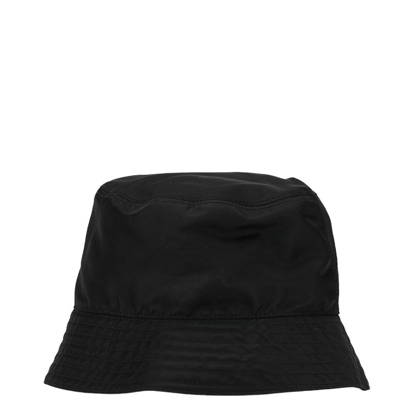 Prada Re-Nylon Bucket Hat Size S Black Nylon in Great Condition