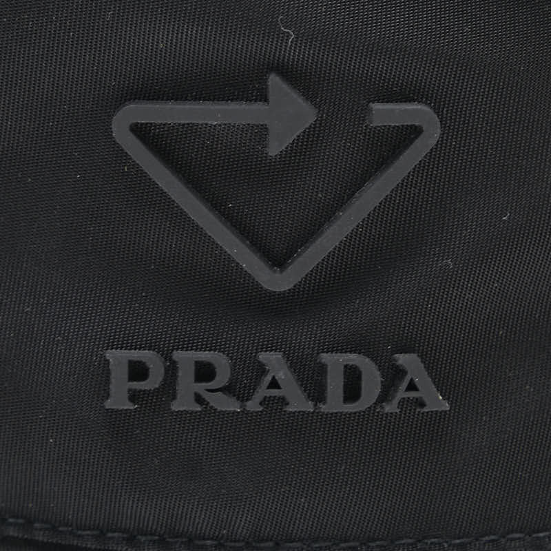 Prada Re-Nylon Bucket Hat Size S Black Nylon in Great Condition