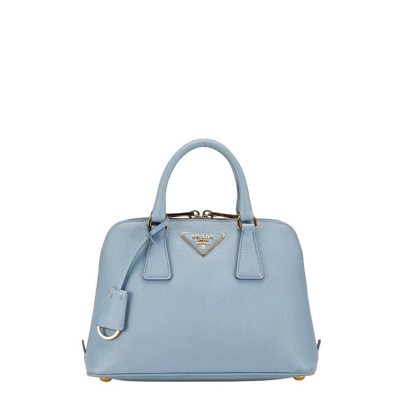 Prada Saffiano Lux Small Promenade Bag Leather Handbag BL0838 in Good condition