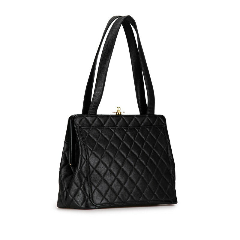 Chanel Caviar Skin Coco Mark Tote Bag