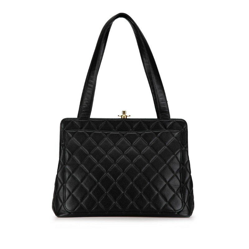 Chanel Caviar Skin Coco Mark Tote Bag