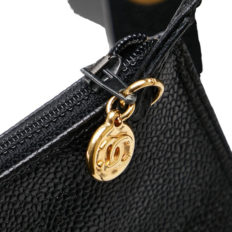 Chanel Caviar Triple Coco Mark Chain Shoulder Tote