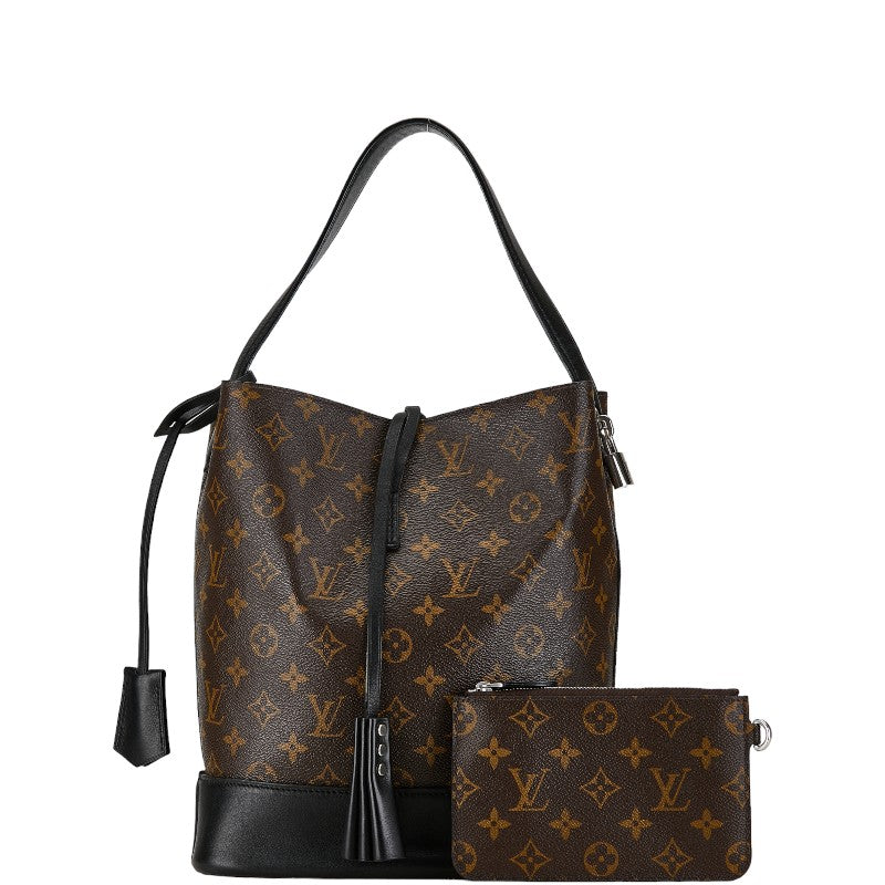 Louis Vuitton Monogram Idole NN14GM Handbag M94542 Brown Black PVC Leather in Very Good Condition