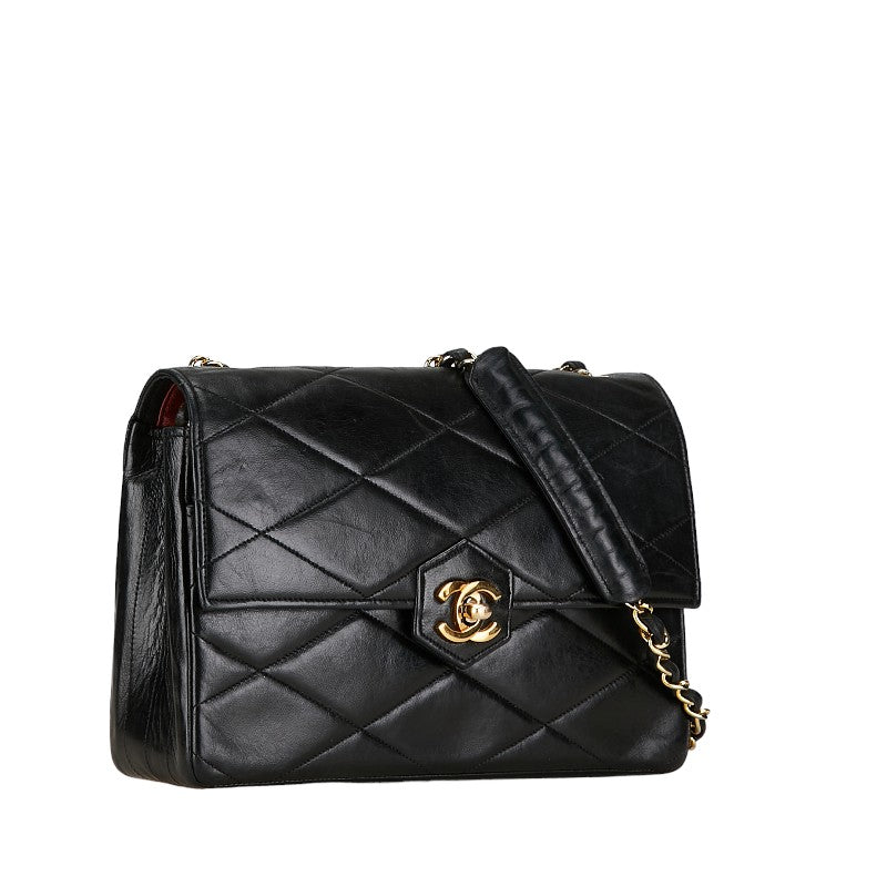 Chanel Lambskin Matelasse Diamond Stitch Chain Shoulder Bag