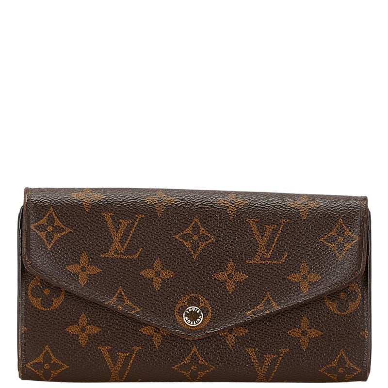 Louis Vuitton Monogram Portefeuille Sarah Long Wallet M60531 Brown PVC Leather