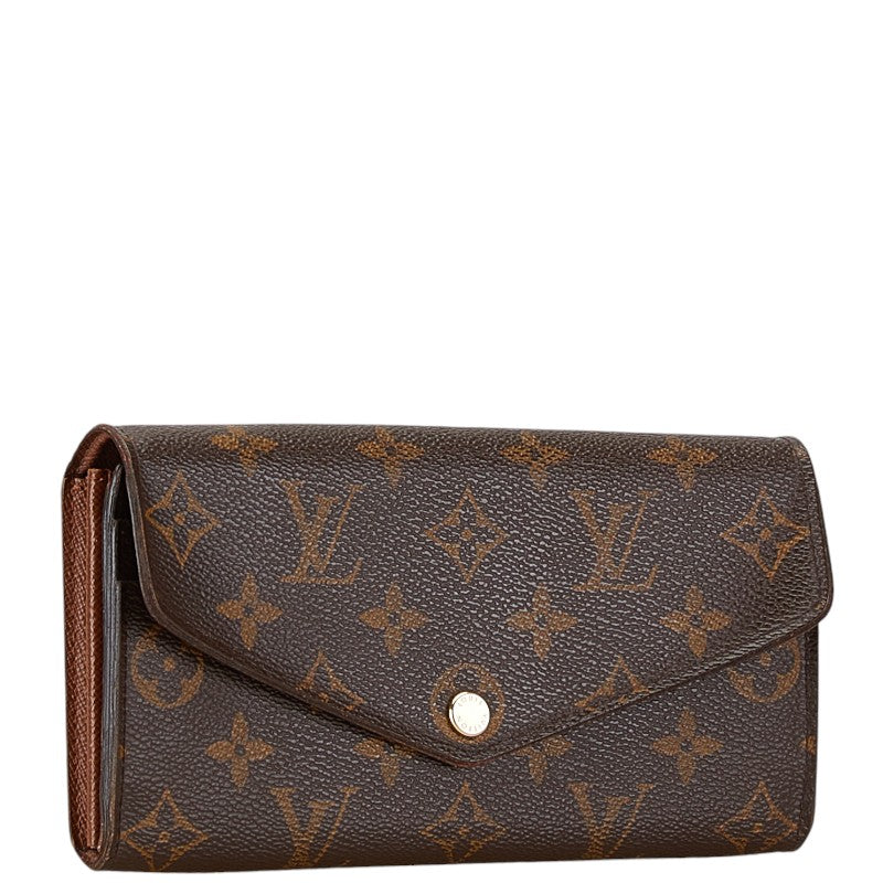 Louis Vuitton Monogram Portefeuille Sarah Long Wallet M60531 Brown PVC Leather