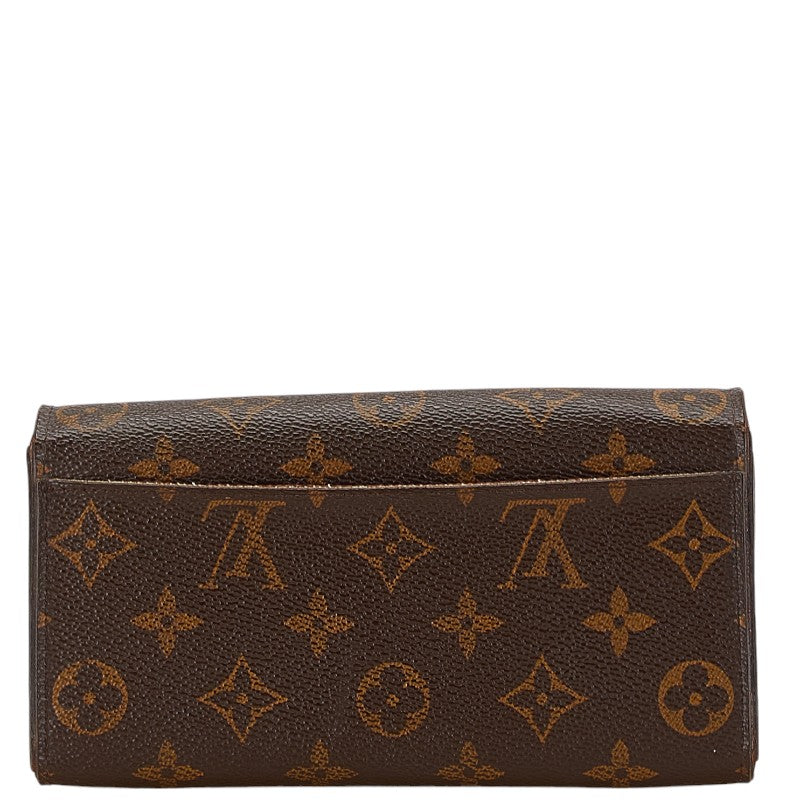 Louis Vuitton Monogram Portefeuille Sarah Long Wallet M60531 Brown PVC Leather