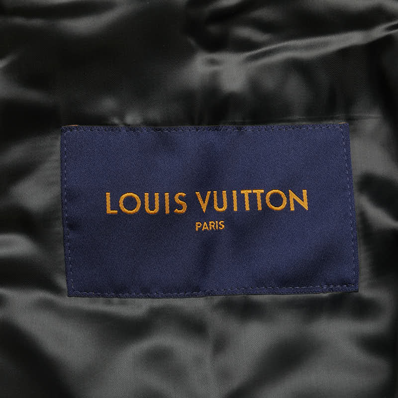 Louis Vuitton Leather Canvas Bomber Jacket