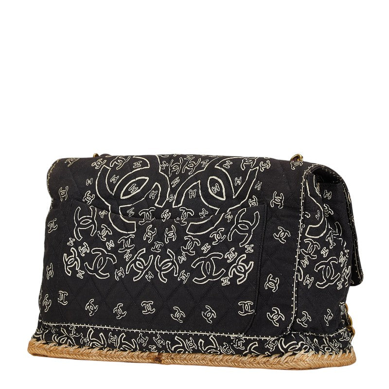 Chanel Cotton Matelasse Coco Mark Bandana Chain Bag