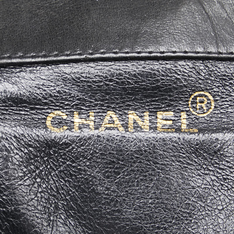 Chanel Matelasse Coco Mark Chain Backpack Black