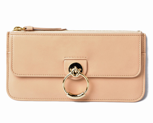 Chloe Leather Wallet/Phone Case TESS Beige