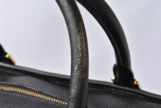 Loewe Amazona 36 Handbag Metallic Black/Gold