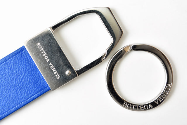 Bottega Veneta Keyring/Keyholder 578208 Blue in Pristine Condition