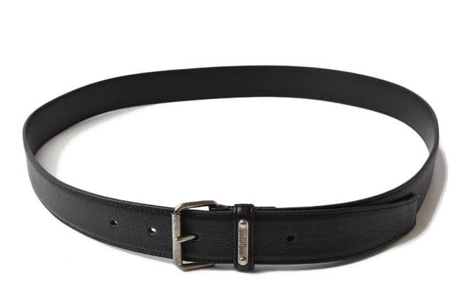 Saint Laurent Smooth Leather Belt Black