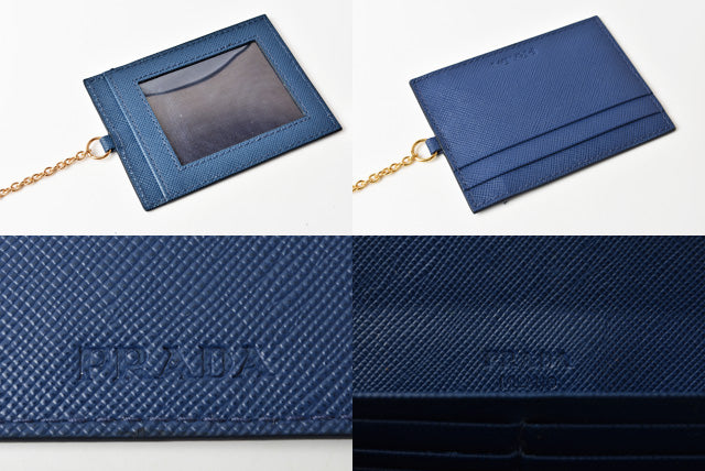 Prada Embossed Leather Long Wallet with Pass Case 1MH132