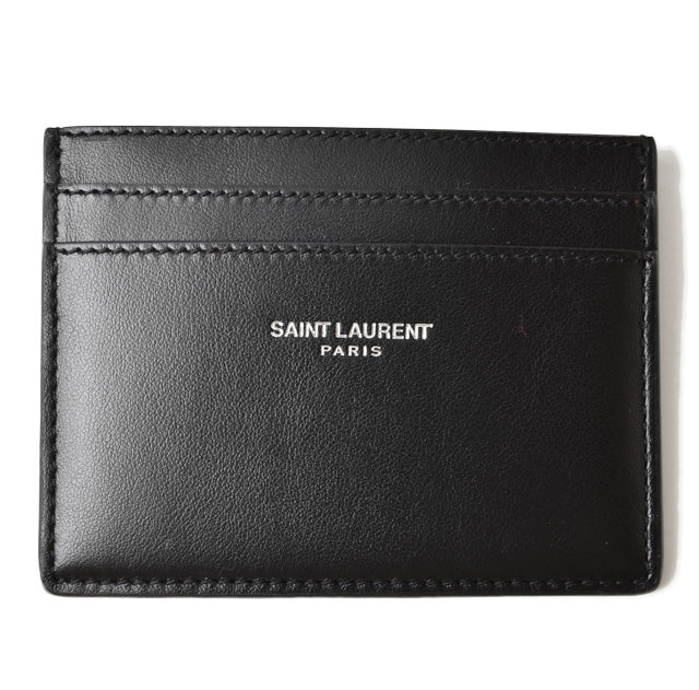 Yves Saint Laurent Leather Card Case Black in Pristine Condition