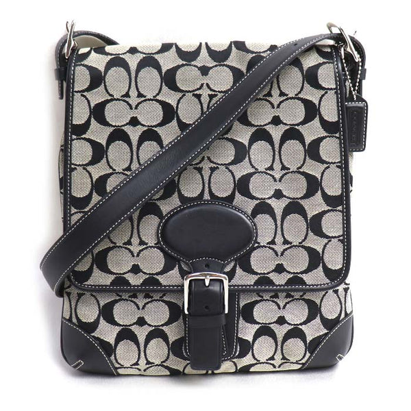 COACH Canvas Leather Shoulder Bag