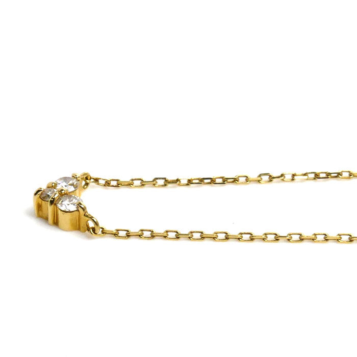 K18YG Gold Diamond Heart Necklace