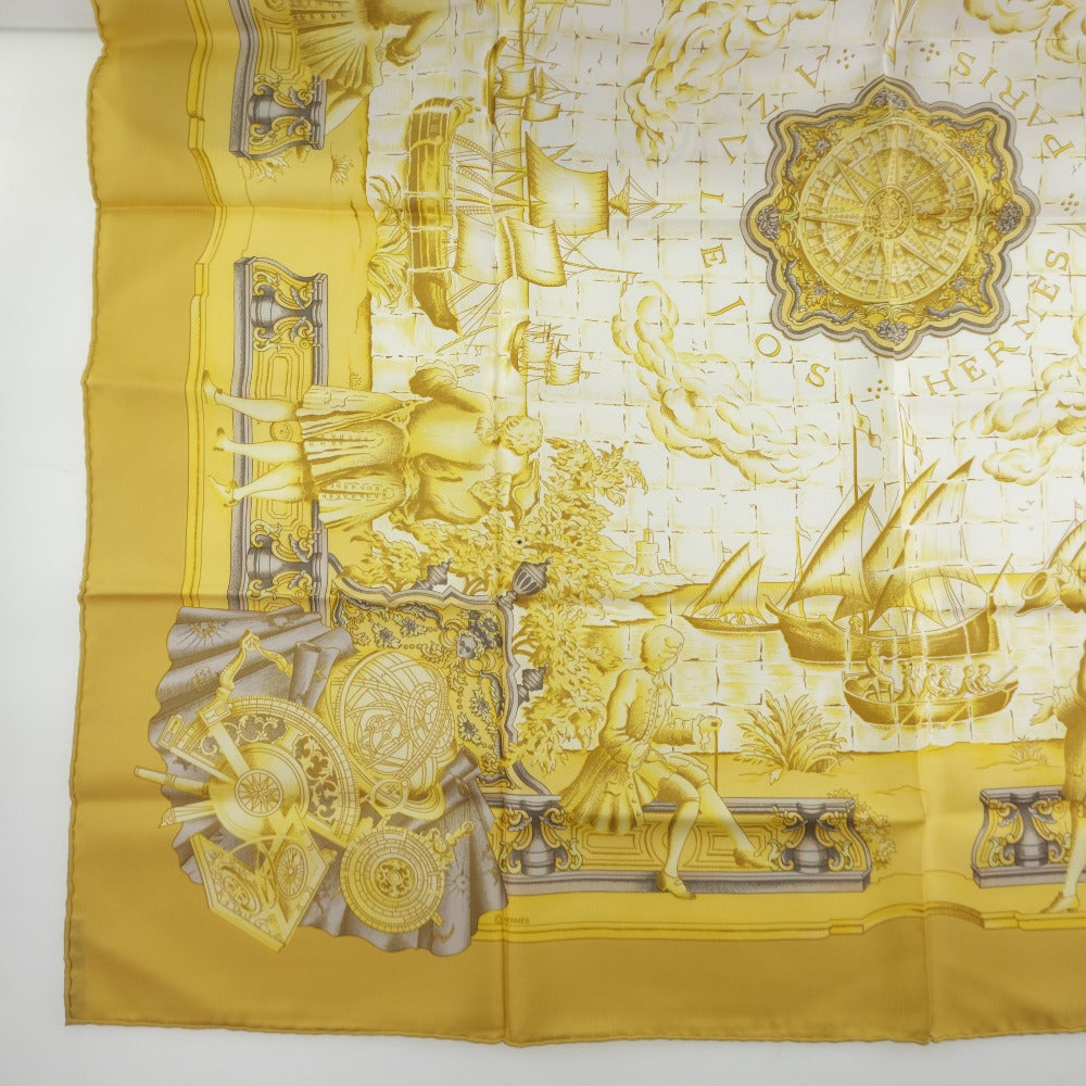 Hermes Silk Scarf Carré 90 Gold