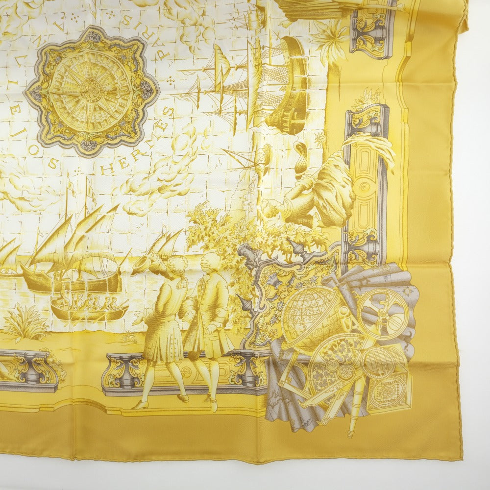 Hermes Silk Scarf Carré 90 Gold