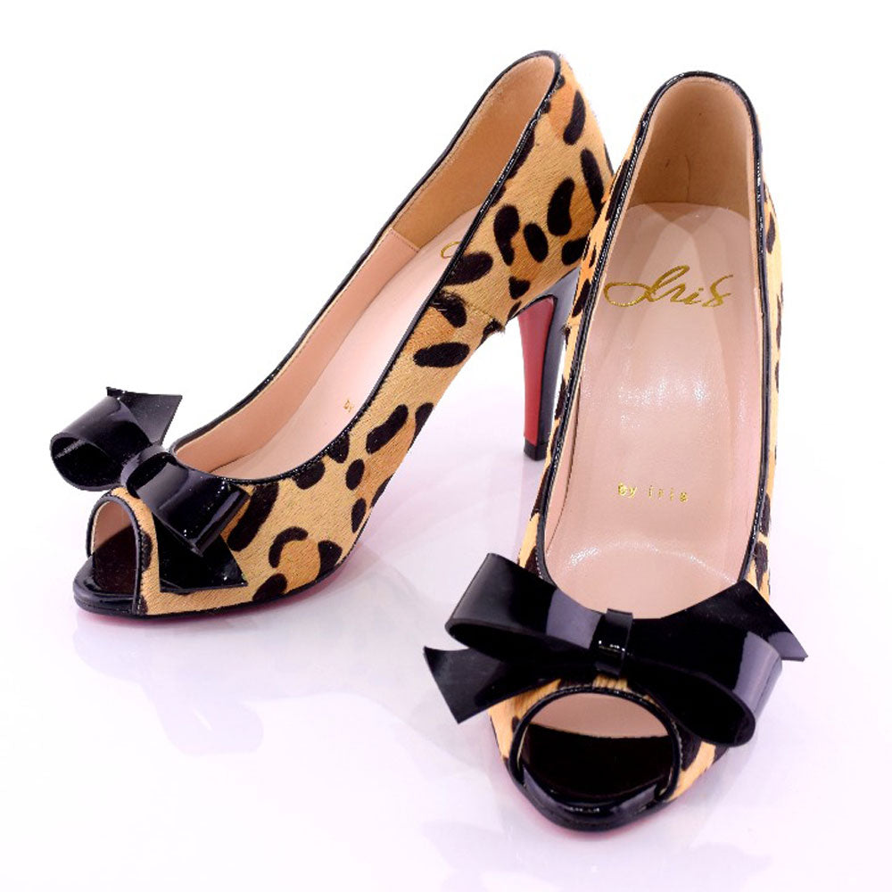 Leather Pumps Leopard Print 35