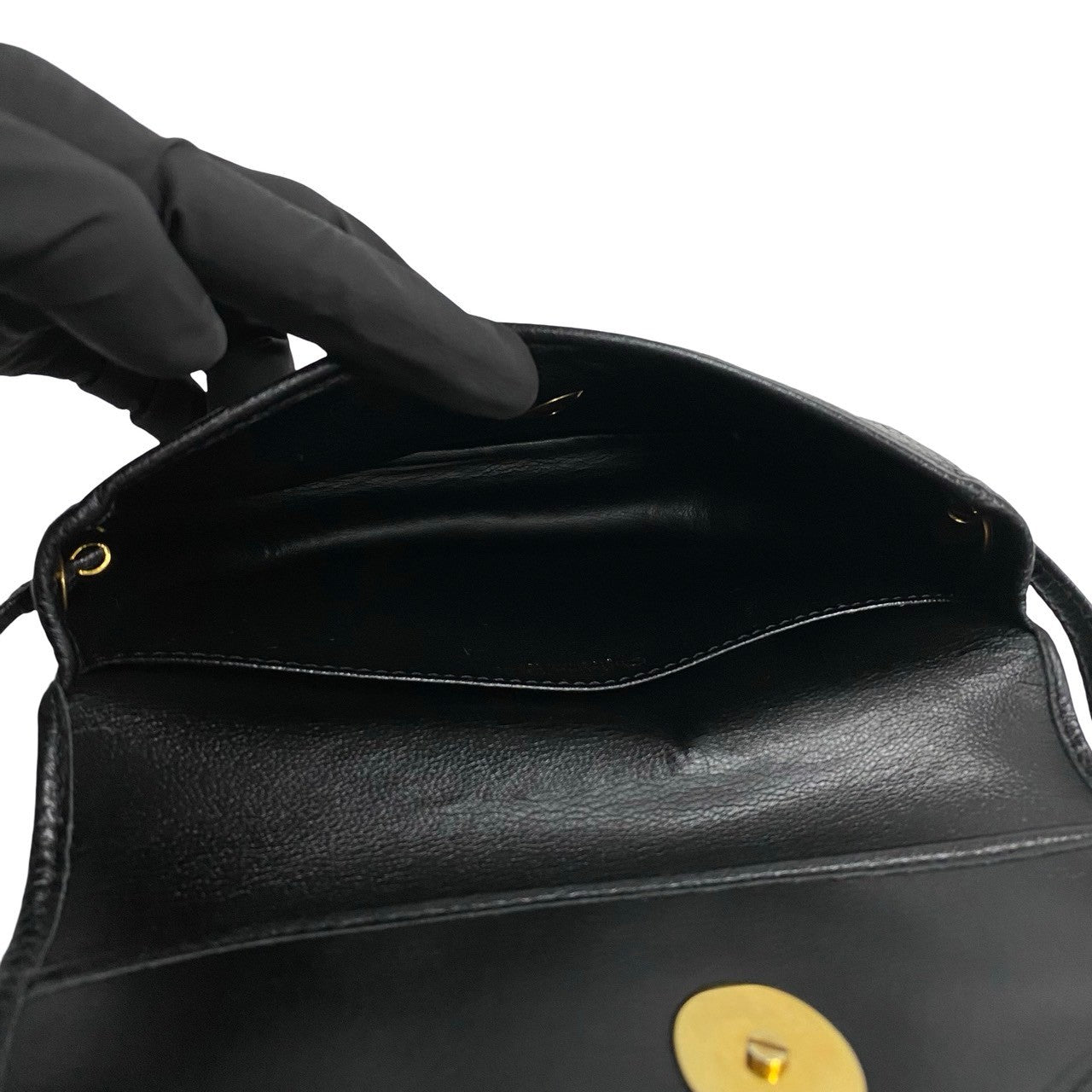 Dior Leather Shoulder Bag Black