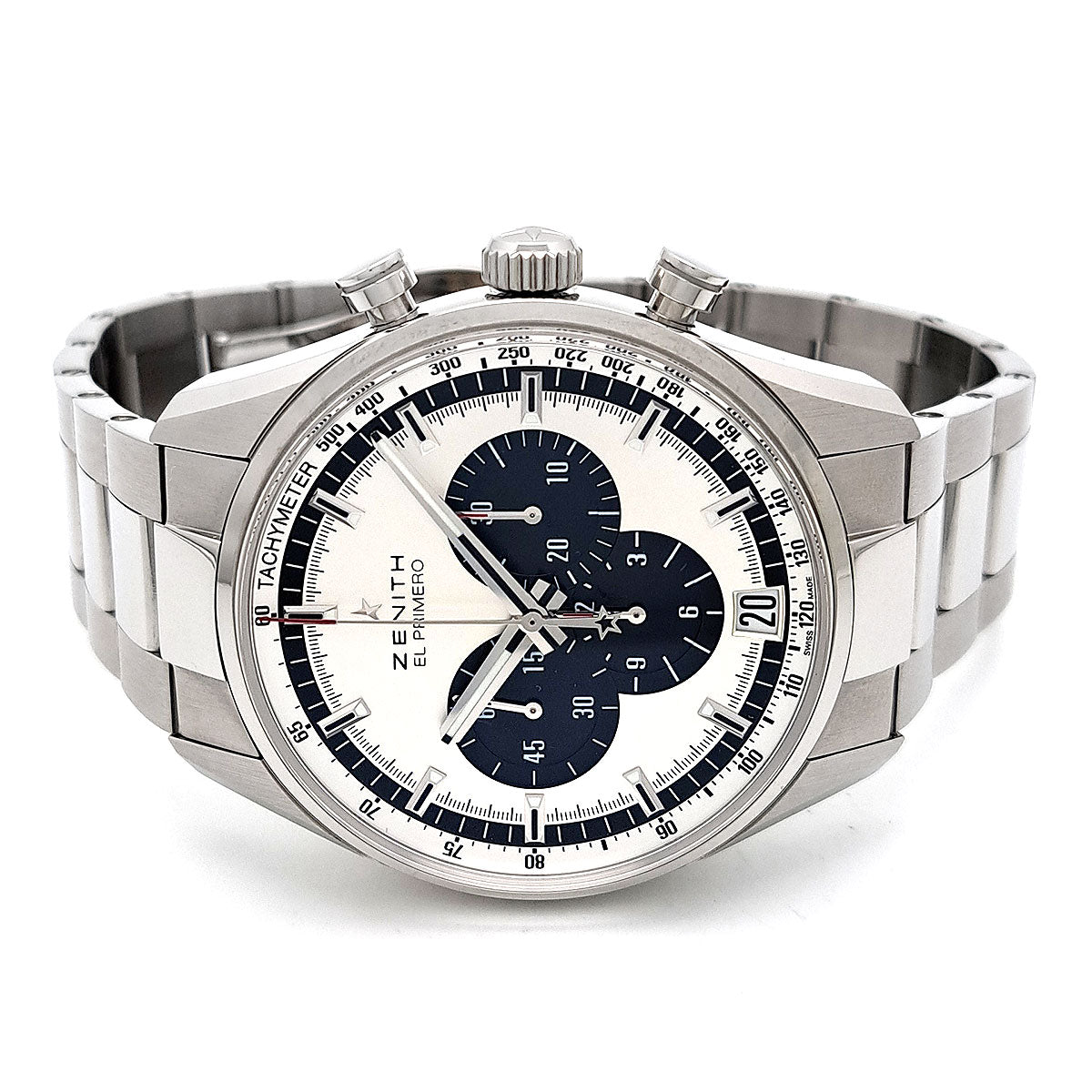 Zenith "Chronomaster El Primero" Men's Automatic Wristwatch in Stainless Steel 03.2045.400/22.C496