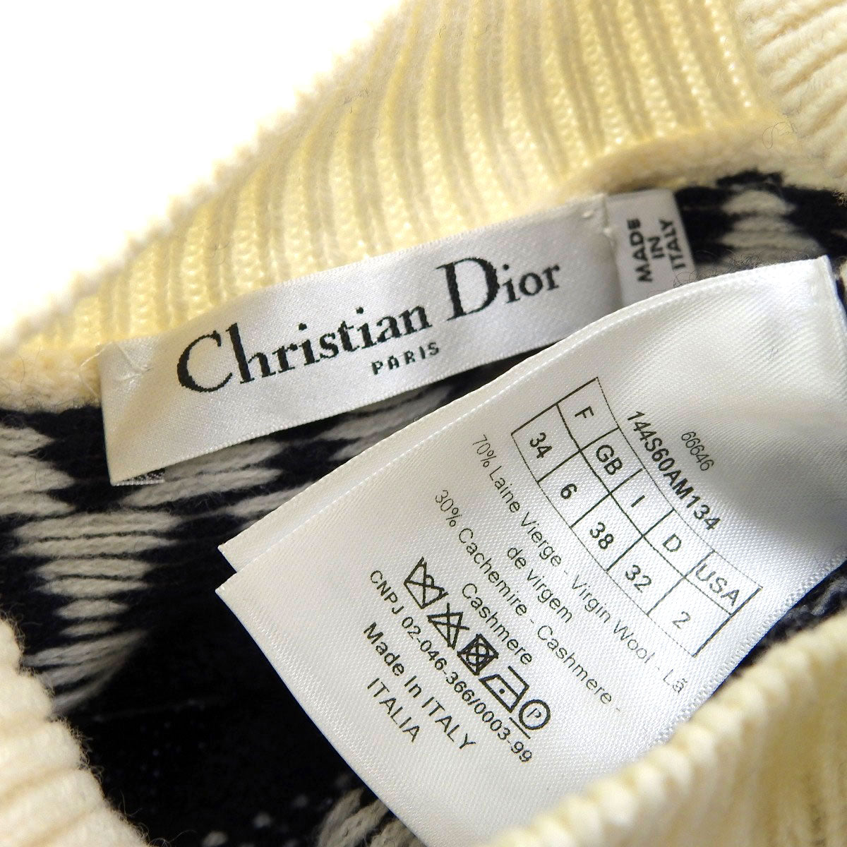 Dior Wool Cashmere High Neck Sweater 144S60AM134