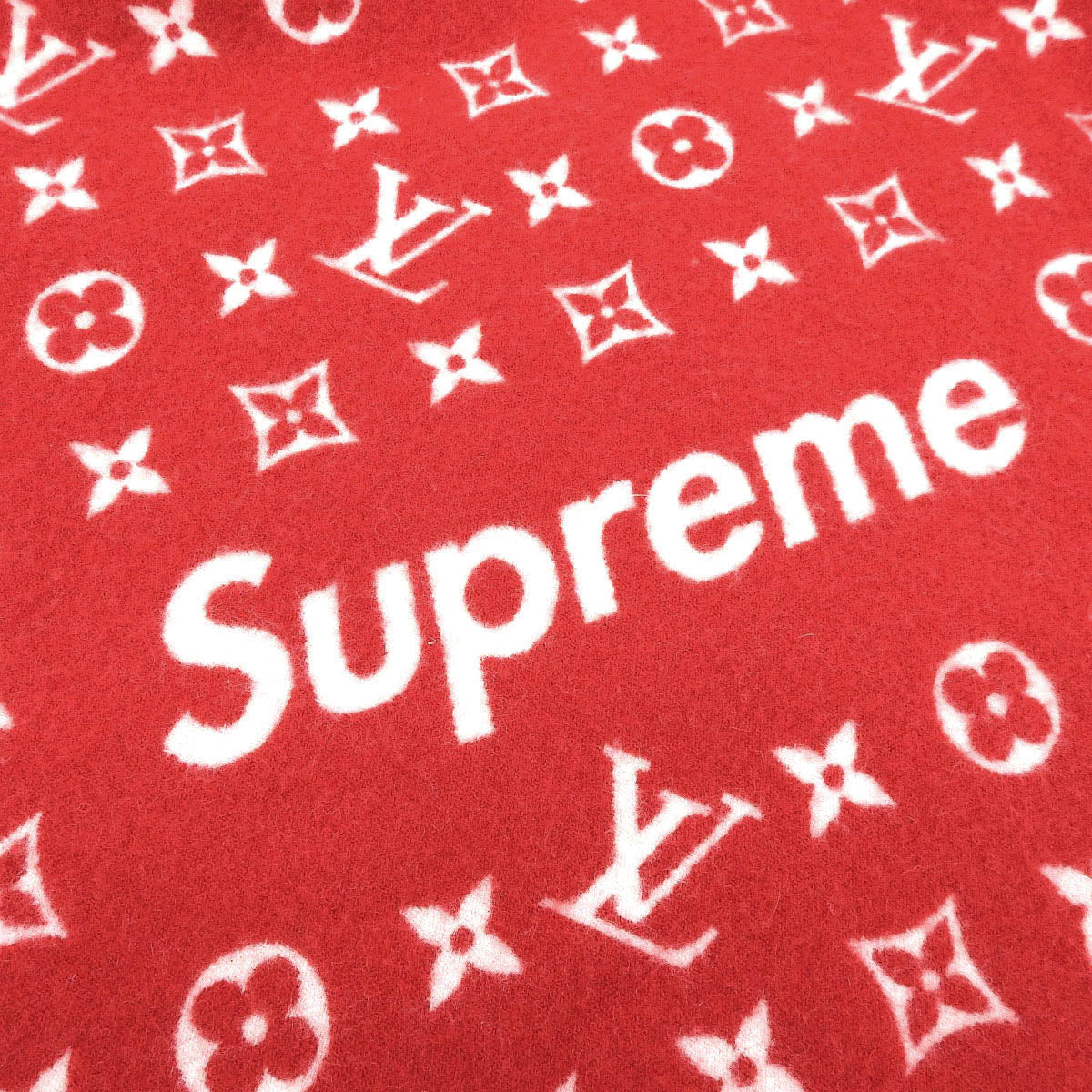 Louis Vuitton Supreme Monogram Blanket Red